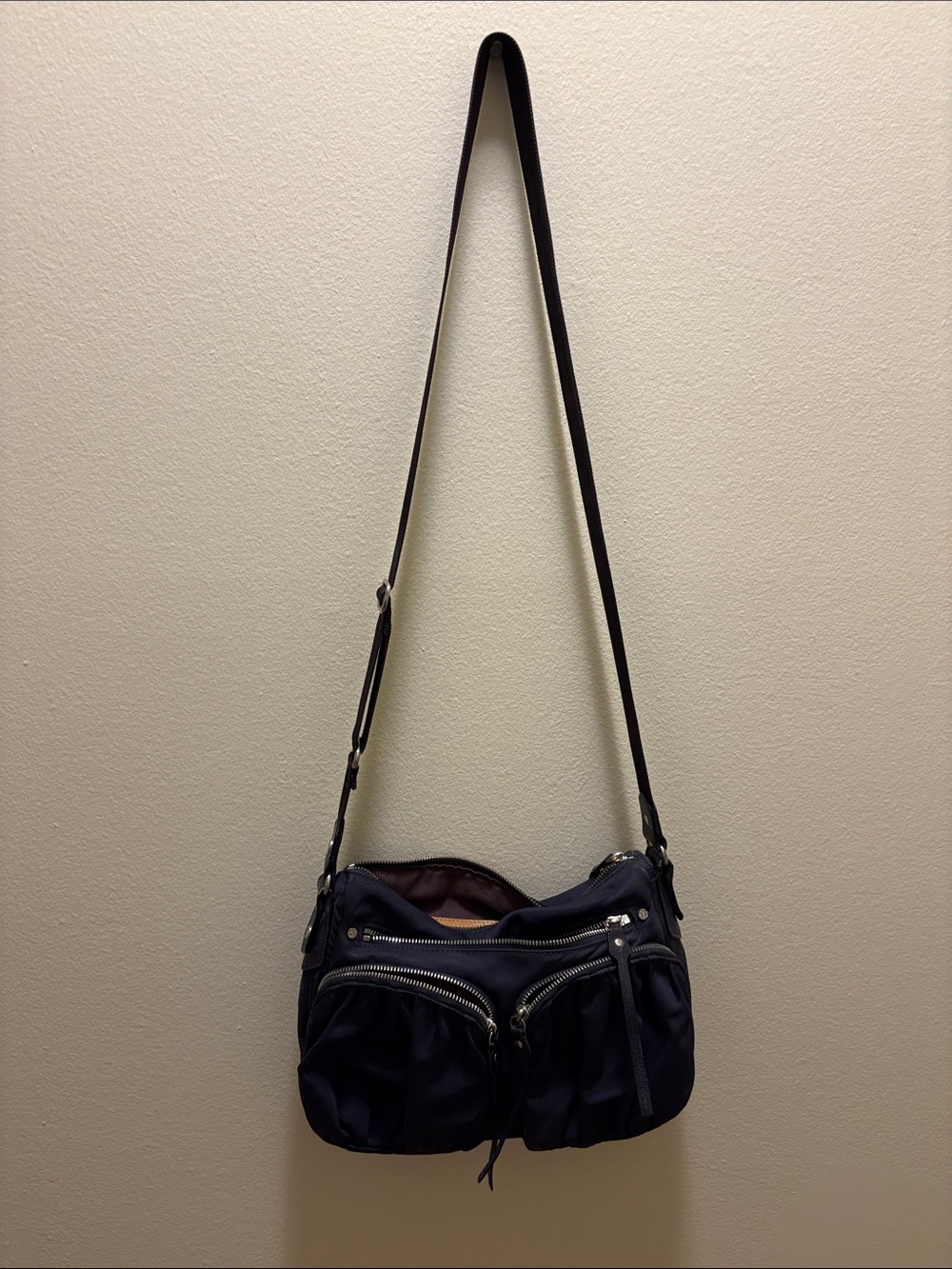 Mz Wallace plum crossbody bag